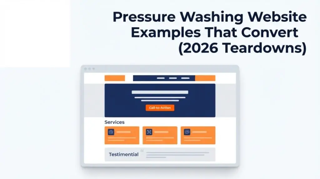 Pressure Washing Website Examples That Convert (2026 Teardowns)