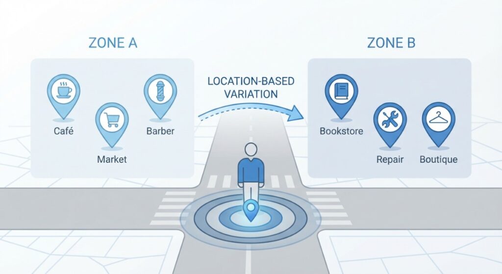 Location pages built with unique content for different service zones