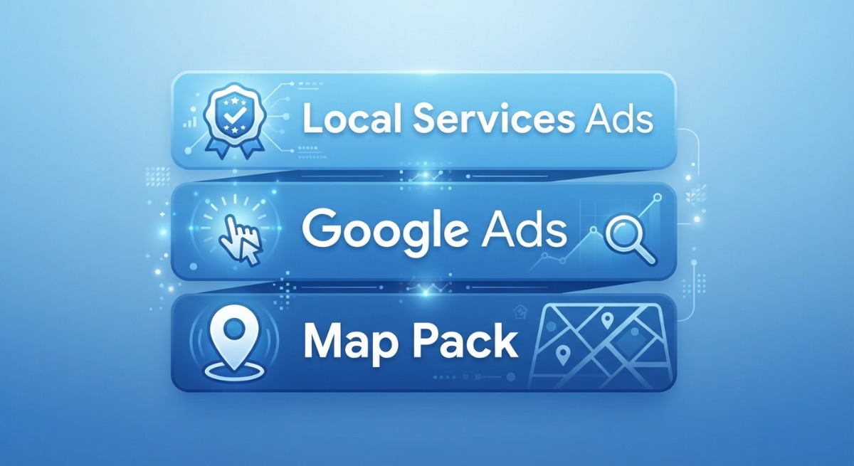 Diagram explaining that pressure washing uses Google’s window cleaning vertical for Local Services Ads