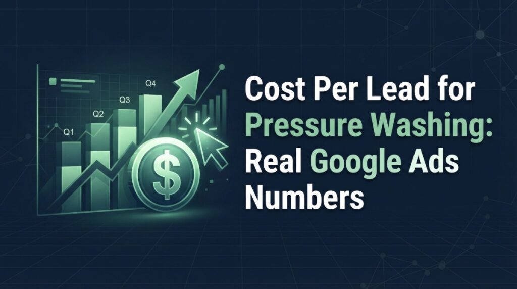 Cost per lead benchmarks for pressure washing Google Ads and Local Services Ads in 2026